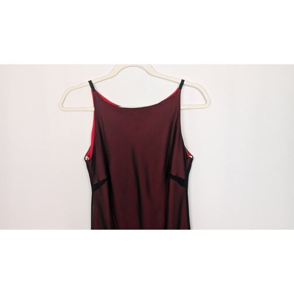 90s Dorothy Perkins 10 Fairy Goth Midi Slip Dress Asymmetrical Layered Chiffon - Picture 3 of 11